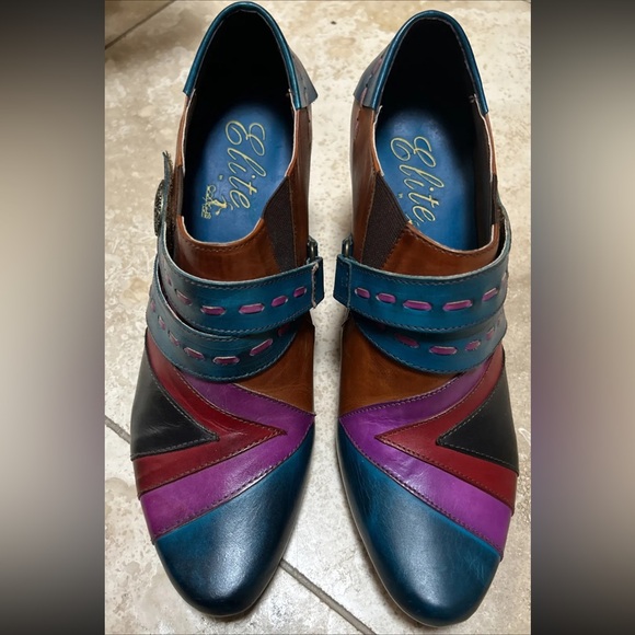 elite Shoes - Elite By Corkys Booty Pyramid Collection Sawtooth Ankle Boots Size 9